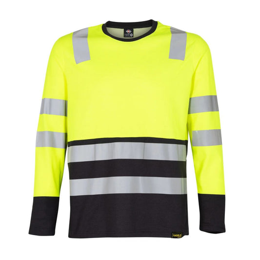 Polera Hibrida Hi Vis Bi Color M/Larga